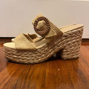 Platform Woven Sandal | Size 8.5
